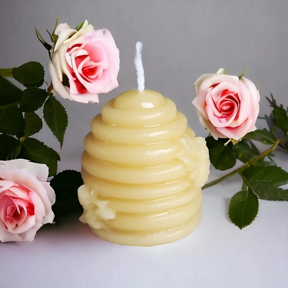 Pure beeswax candle set of 5 beehive candles